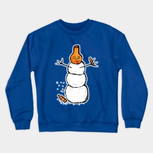 Beer Snowman Crewneck Sweatshirt